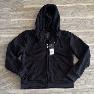 Tracksuit Black Fleece-Lined Jacket